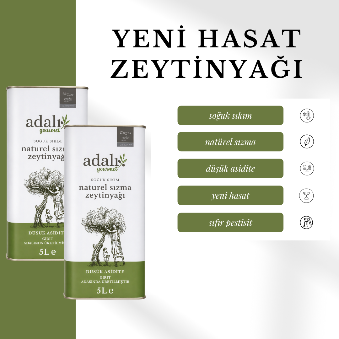 Cold-pressed extra virgin olive oil from Crete - 10 liters (2 x 5 L tins)