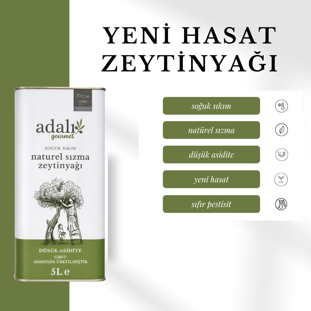 Cold-pressed extra virgin olive oil from Crete - 5 liters