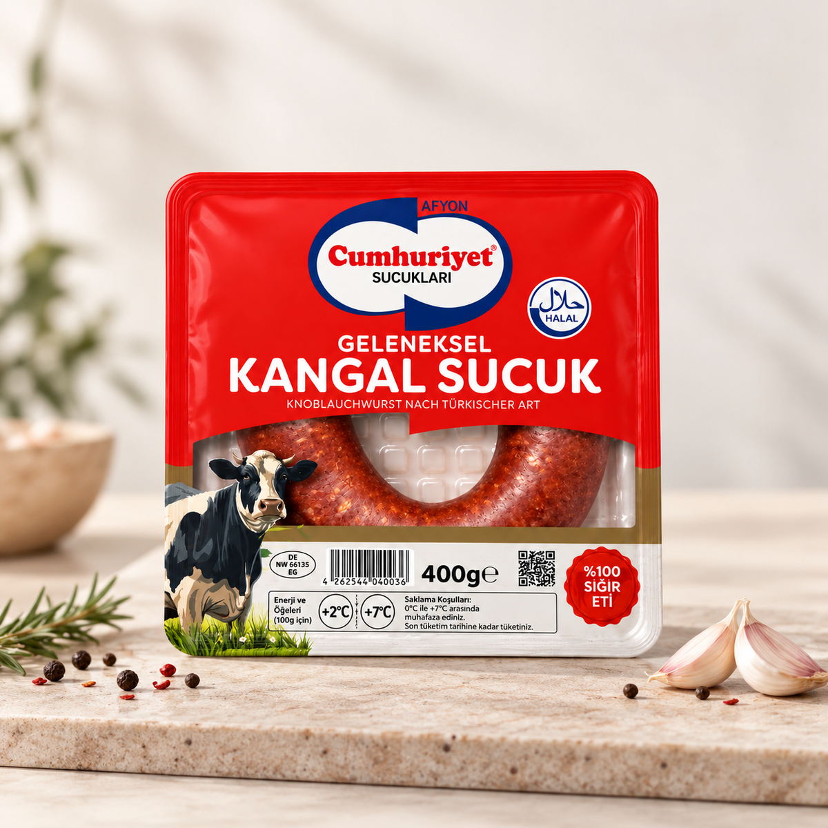 Saucisson kangal traditionnel Cumhuriyet - 400 g