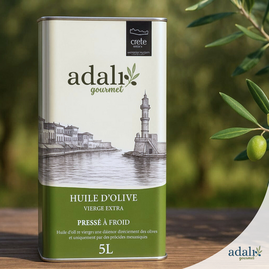 Soğuk sıkım naturel sızma Girit zeytinyağı - 5 litre